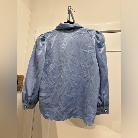 Zara Blue Blouse - Picture 4 of 8